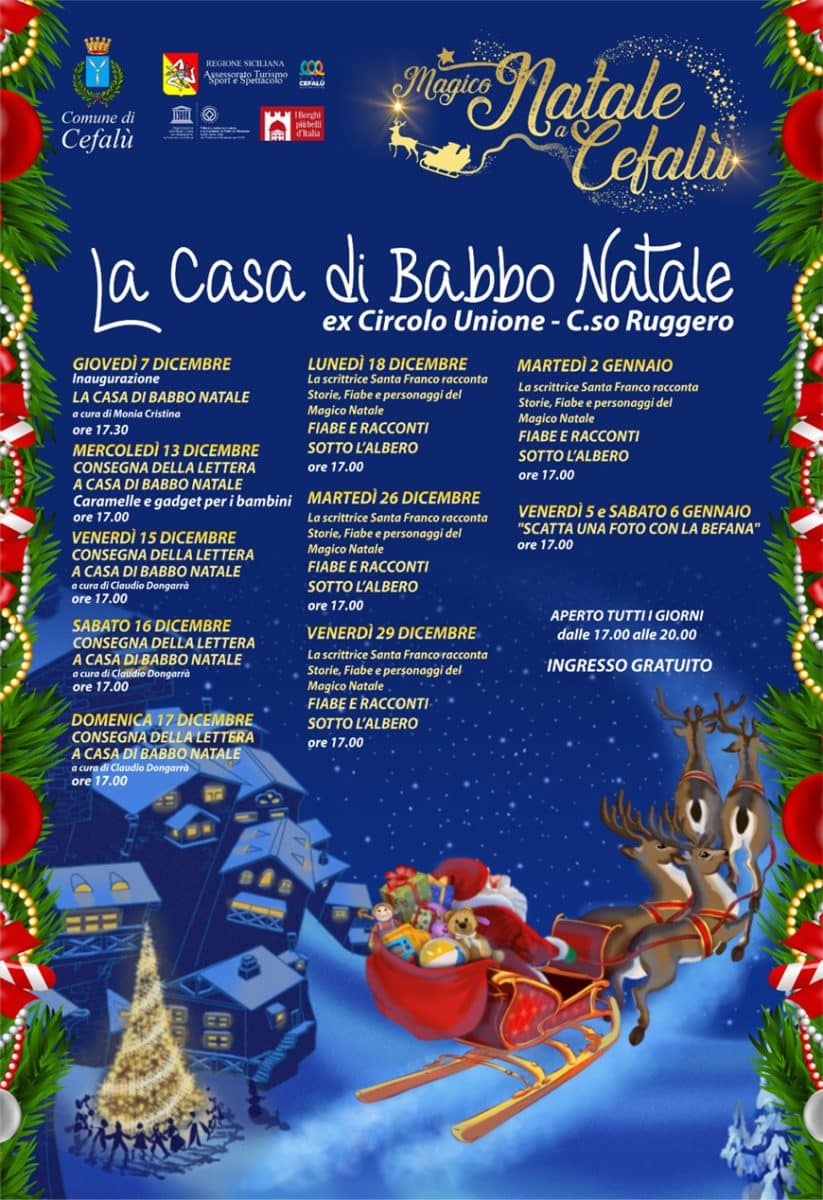 Programma Casa di Babbo Natale 2023