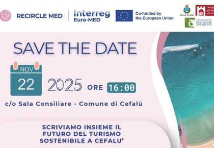 Il 22 novembre, alle ore 16:00 nella Sala Consiliare, si terrà il workshop "Scriviamo insieme il futuro del turismo sostenibile a Cefalù".